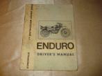 ENDURO CZ 250 Ancien Manuel du Propriétaire, Motos, Modes d'emploi & Notices d'utilisation, Autres marques