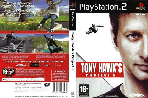 Le jeu Tony Hawk's Project 8 sur PS2, Games en Spelcomputers, Games | Sony PlayStation 2, Zo goed als nieuw, Sport, 2 spelers