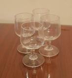 Lot 4 petits verres vintage porto, liqueur..., Maison & Meubles, Comme neuf, Enlèvement, Verre ou Verres, Verre