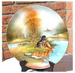 §plat mural décor pêche a l'étang, Enlèvement ou Envoi