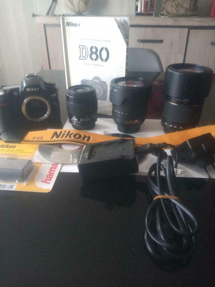 Zooms en diverse Nikon d80 camera onderdelen, Audio, Tv en Foto, Fotocamera's Digitaal, Nikon, Ophalen of Verzenden