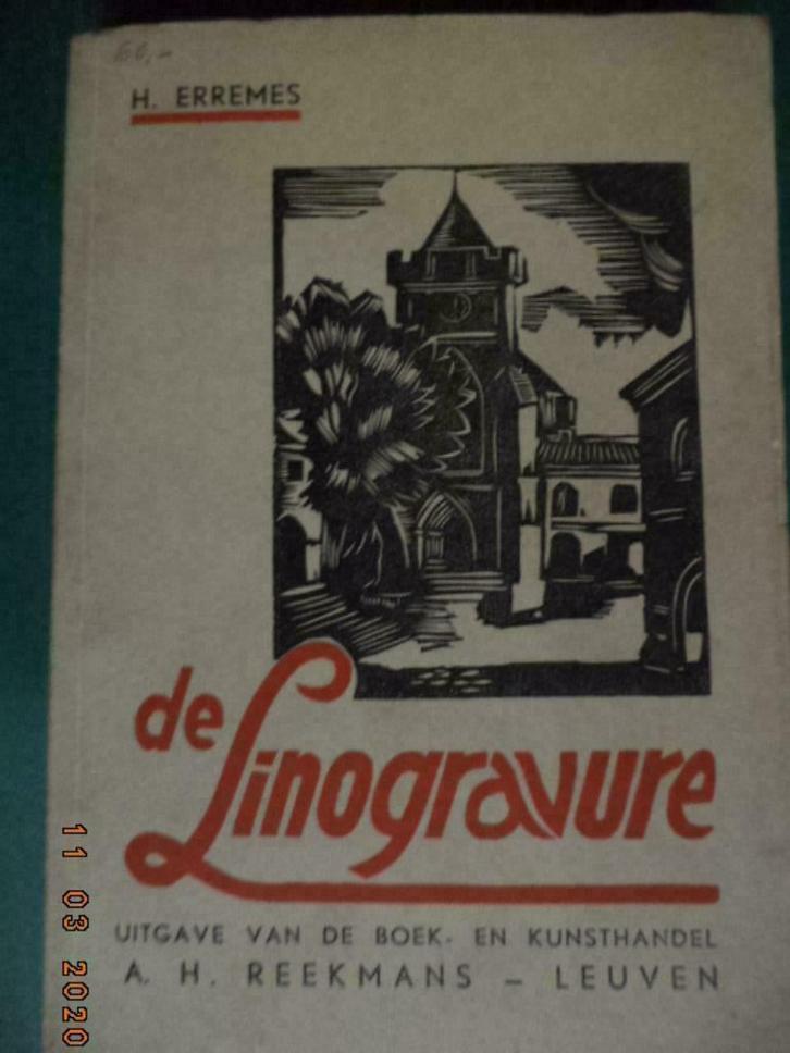 ''De linogravure'', H. ERREMES. Leuven, mei 1955. Zeer goed!, Boeken, Kunst en Cultuur | Beeldend, Gelezen, Grafische vormgeving