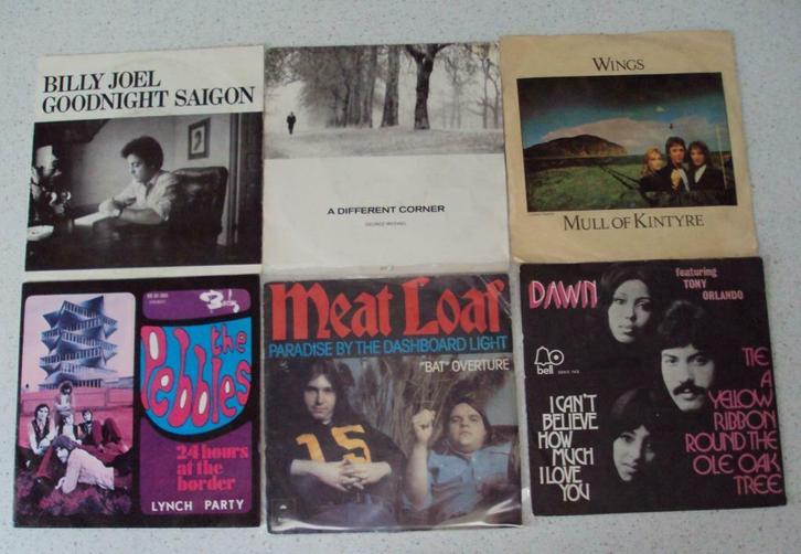 Part 57 - 6 Singeljes van Billy Joel, George Michael, Wings,, Cd's en Dvd's, Vinyl Singles, Gebruikt, Single, Pop, 7 inch, Ophalen of Verzenden