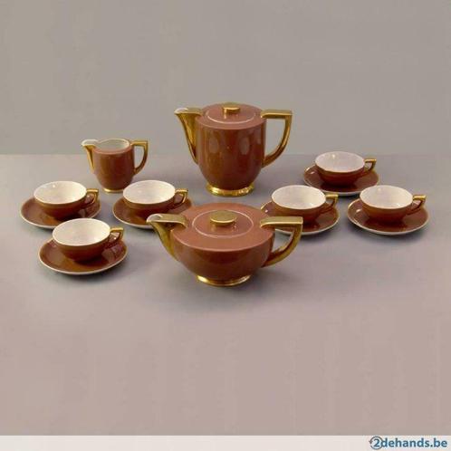 Art Deco - thee en koffie servies, Antiquités & Art, Curiosités & Brocante, Enlèvement