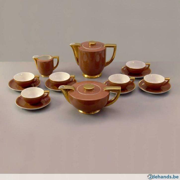 Art Deco - thee en koffie servies, Antiek en Kunst, Curiosa en Brocante, Ophalen