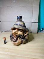 Fles in de vorm van een zeemanshoofd - Vintage, Antiek en Kunst, Ophalen of Verzenden