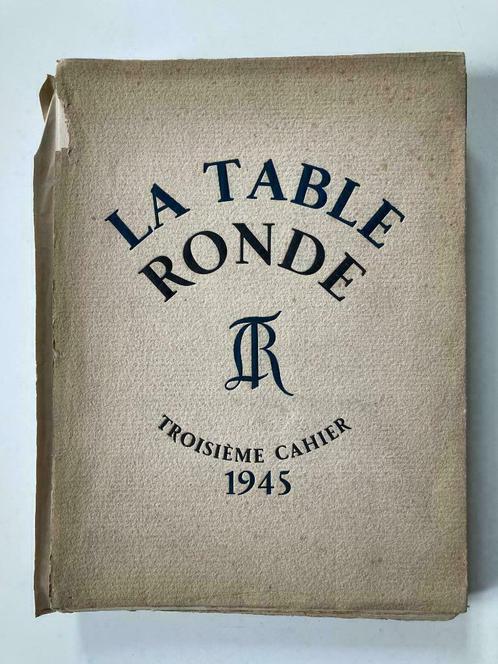 La Table Ronde - Troisième Cahier 1945, Livres, Art & Culture | Danse & Théâtre, Enlèvement