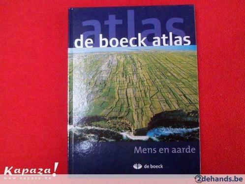 De Boeck Atlas Mens en aarde, Livres, Livres d'étude & Cours, Utilisé, Enlèvement ou Envoi