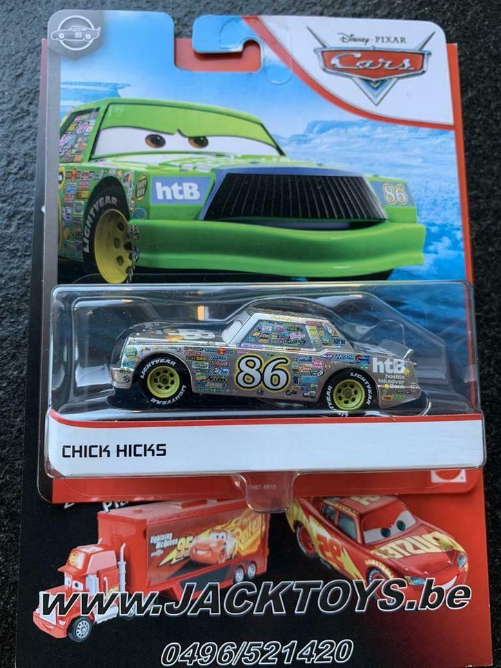 Disney Pixar Cars Chick Hicks silver, Kinderen en Baby's, Speelgoed |Speelgoedvoertuigen, Nieuw, Ophalen of Verzenden