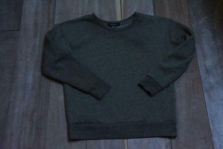 Atmosphere taupe grijs zacht sweatshirt met ronde hals 38, Kleding | Dames, Truien en Vesten, Gedragen, Maat 38/40 (M), Grijs