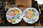 2 assiettes decoratives fleurie bassano, Antiek en Kunst, Antiek | Keramiek en Aardewerk, Ophalen of Verzenden