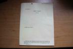 US WW1-WW2 "Index Sheet Synopsis" 26 july 1918, Verzenden, Landmacht, Boek of Tijdschrift
