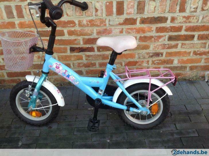 ② Batavus meisjesfiets 12 inch blauw met — Fietsen | Kinderfietsjes —  2dehands