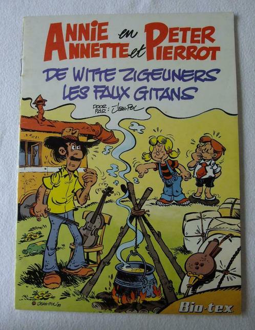 Tweetalige NL/FR strip: Annie en Peter - De witte zigeuners, Boeken, Stripverhalen, Zo goed als nieuw, Eén stripboek, Ophalen of Verzenden