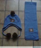 Blauwe muts en sjaal voor kinderen, Meisje, 104 of kleiner, Gebruikt, Ophalen of Verzenden