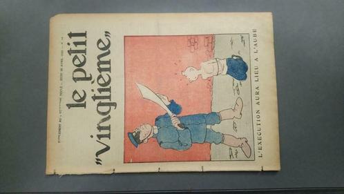 kuifje Tintin le petit "vingtieme" 25 avril 1935 - n 17, Collections, Personnages de BD, Utilisé, Livre ou Jeu, Tintin, Enlèvement ou Envoi