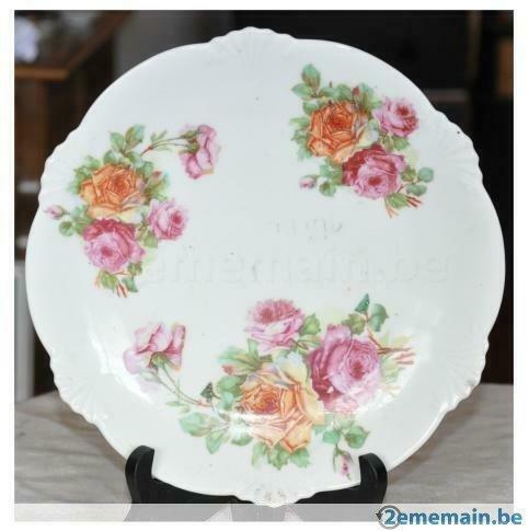 assiette decorative 3 bouquets de rose bavaria, Antiquités & Art, Antiquités | Céramique & Poterie, Enlèvement ou Envoi