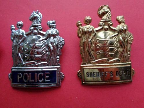 US Police / politie badges , originelen !, Collections, Collections Autre, Comme neuf, Enlèvement ou Envoi