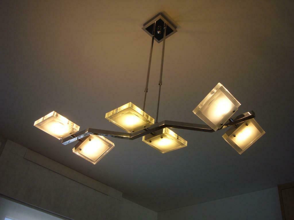 Verlichting  Pendel Grupo Faladesa  6 richtbare spots gratis, LED, Design, Spot encastrable ou Spot mural, Comme neuf