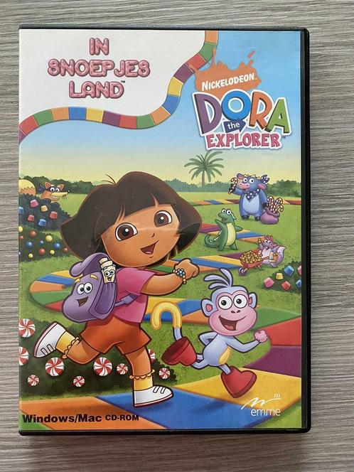 Computerspel Dora In snoepjesland, Games en Spelcomputers, Games | Pc, Gebruikt, Overige genres, 1 speler, Vanaf 3 jaar, Eén computer