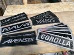 Vintage Toyota kentekenplaat set, Auto diversen, Ophalen, Gebruikt