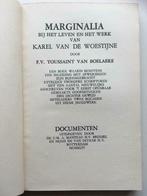 Marginalia bij het leven en het werk van Karel Vd Woestijne, Antiquités & Art, Toussaint Van Boelare, Enlèvement ou Envoi