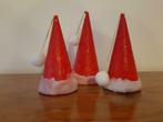 3 kaarsen in de vorm van kerstmuts, Nieuw, Minder dan 25 cm, Overige materialen, Kaars