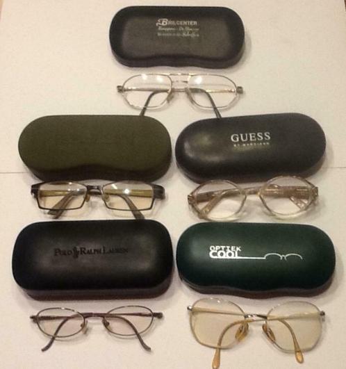 5 brillen met opbergdoos, Handtassen en Accessoires, Zonnebrillen en Brillen | Dames, Gebruikt, Bril, Ralph Lauren, Ophalen of Verzenden