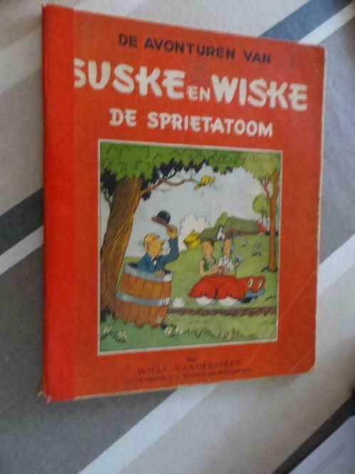 Suske en Wiske 3 De Sprietatoom -2e druk 1949 redelyke staat, Livres, BD, Utilisé, Une BD, Enlèvement ou Envoi