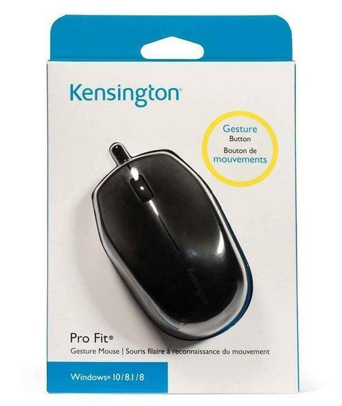 Kensington computermuis Pro Fit® Wired Windows® - Zwart muis, Informatique & Logiciels, Souris, Neuf, Enlèvement ou Envoi