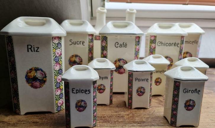 Ditmar voorraadpotten keuken, Antiek en Kunst, Curiosa en Brocante, Ophalen