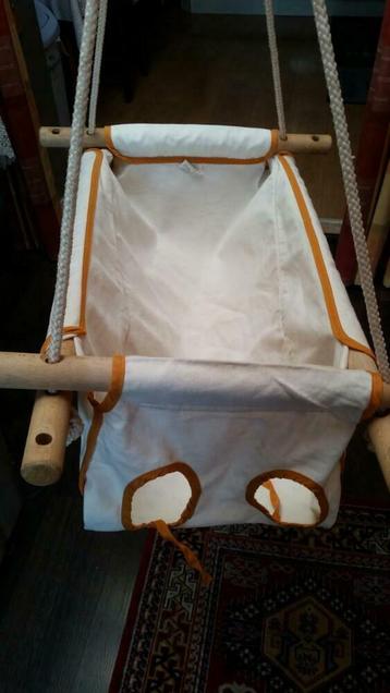 Hamac bébé toile et bois, Enlèvement ou Envoi, Comme neuf