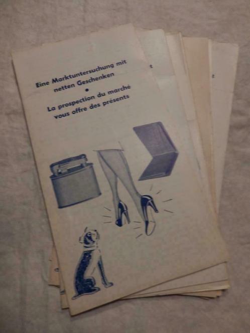 vintage MARKTONDERZOEK-folder, Hobby & Loisirs créatifs, Timbres épargne, Autres types, Enlèvement ou Envoi