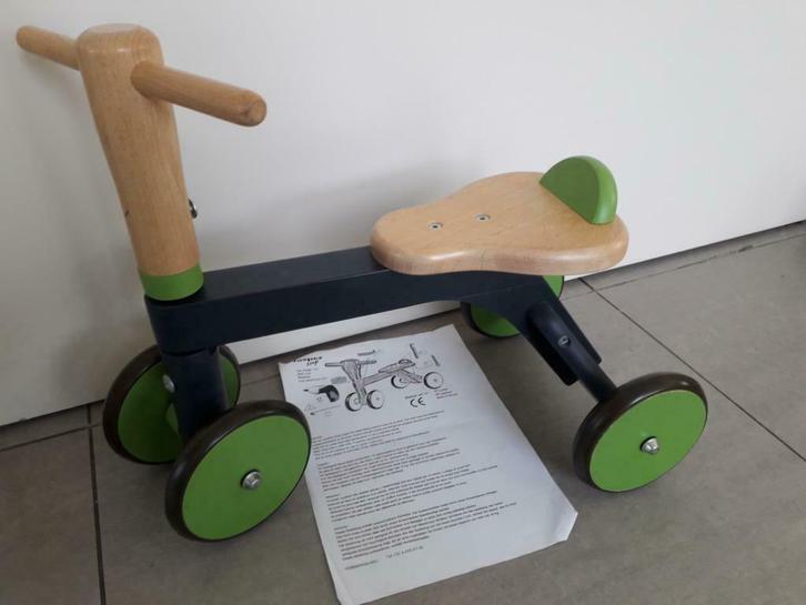 Houten loopfietsje van Jasper Toys, Kinderen en Baby's, Speelgoed | Buiten | Voertuigen en Loopfietsen, Zo goed als nieuw, Loopfiets