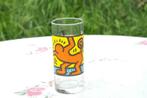 §  verre quick keith harinq, Verzamelen, Glas en Drinkglazen, Ophalen of Verzenden, Zo goed als nieuw, Waterglas
