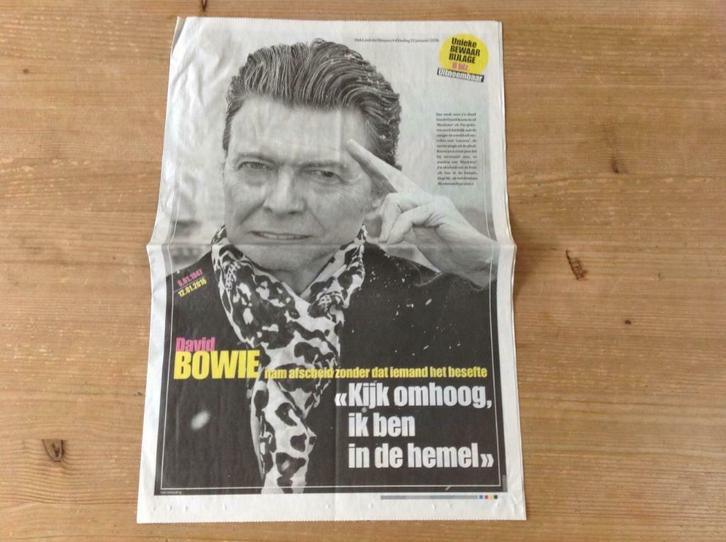 Bewaarbijlage David Bowie, Verzamelen, Muziek, Artiesten en Beroemdheden, Boek, Tijdschrift of Artikel, Ophalen of Verzenden