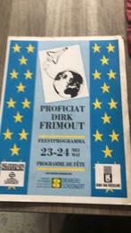 Dirk Frimout feestprogramma 1992, Comme neuf, Enlèvement ou Envoi