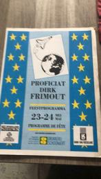 Dirk Frimout feestprogramma 1992, Ophalen of Verzenden, Zo goed als nieuw