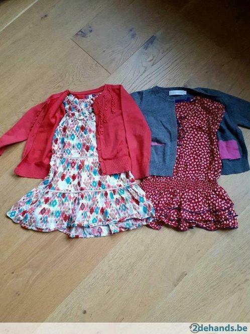 2 Setjes maat 92 - 2 jaar - jurk Mexx + cardigan BFC / Filou, Enfants & Bébés, Vêtements enfant | Taille 104, Utilisé, Robe ou Jupe