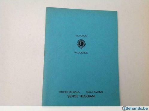Programma Gala avond concert  Vilvoorde Serge Reggiani 1981, Collections, Collections Autre, Utilisé, Enlèvement ou Envoi