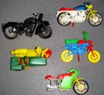 6 motos miniatures "vintage" en matière plastique, Utilisé, Enlèvement ou Envoi