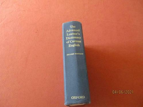 THE ADVANCED LEARNER'S DICTIONARY OF CURRENT ENGLISH. OXFORD, Livres, Livres scolaires, Utilisé, Anglais, Secondaire, Enlèvement ou Envoi