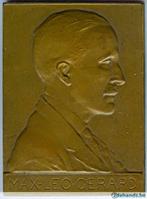 Bronzen Plaquette Max-Leo Gerard - A. Bonnetain, Antiek en Kunst, Curiosa en Brocante