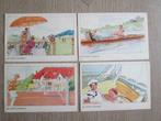 4 oude postkaarten (Les sports Modernes), Verzamelen, Postkaarten | Buitenland, Verzenden
