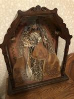 Niche Sainte vierge et enfant cire, Antiquités & Art