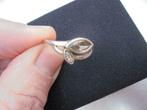 Vintage zilveren ring met zirkoon   maat 54, Gebruikt, 17 tot 18, Ophalen of Verzenden, Dame