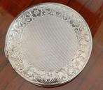 Poudrier vintage métal argenté - diamètre 8cm, Enlèvement, Argent