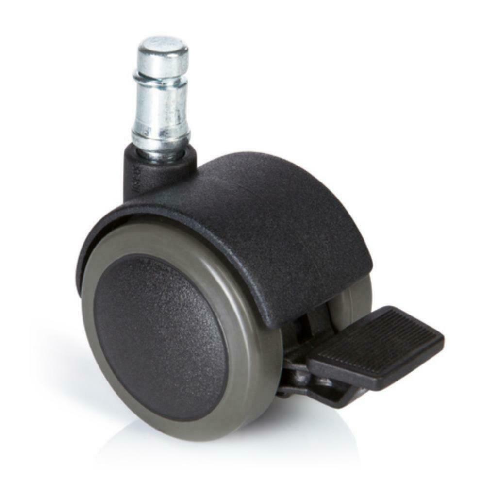 ROULETTES NOIR avec frein 11MM/50MM - Chaise de Bureau, Maison & Meubles, Chaises, Neuf, Une, Synthétique, Métal, Noir, Enlèvement ou Envoi