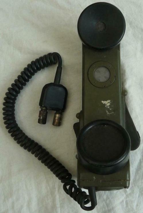 Veldtelefoon, Fieldtelephone, US Army, TA-1/PT, jaren'70.(9), Collections, Objets militaires | Général, Armée de terre, Enlèvement ou Envoi