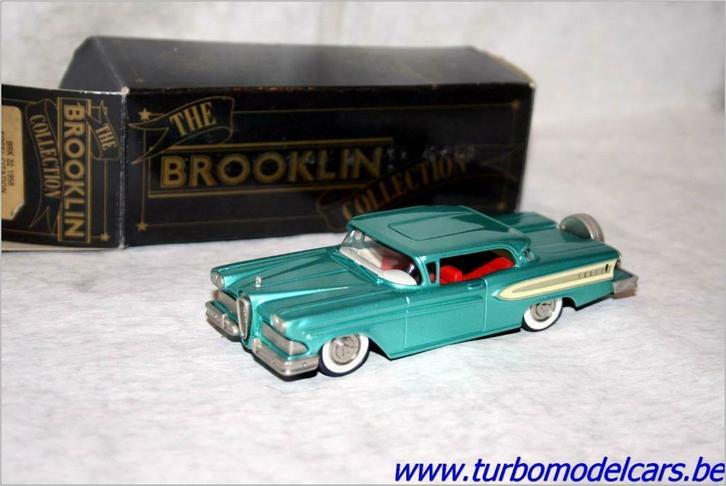 Ford Edsel Citation 2 door hardtop 1958 1/43 Brooklin, Hobby en Vrije tijd, Modelauto's | 1:43, Zo goed als nieuw, Auto, Overige merken